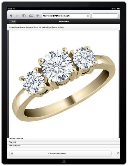 iPad App - Jewelry Details iPad App - Jewelry Details